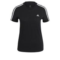 adidas T-shirt 3-Stripes - Zwart/Wit Dames - thumbnail