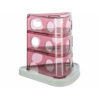 Kattenspeeltje Trixie Cheese Tower Wit Roze Natuurlijk rubber Plastic 32 x 32 x 32 cm - thumbnail