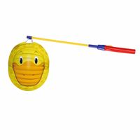 Lampionset eend 22 cm met lampionstokje   - - thumbnail