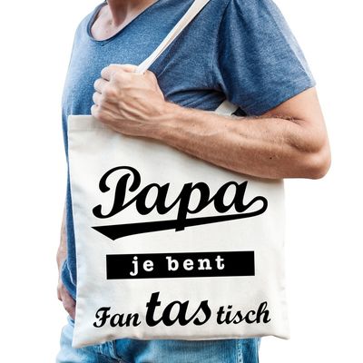 Katoenen cadeau tasje voor vaders Katoenen cadeau tasje voor vaders