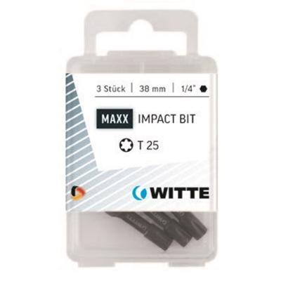Witte torx bit MAXX Impact [3x] - 1/4&apos;&apos; - T 25 - 38mm