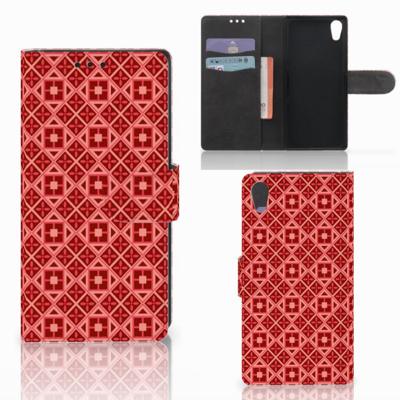 Sony Xperia XA1 | Telefoon Hoesje | Batik Rood