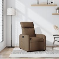Fauteuil verstelbaar stof bruin
