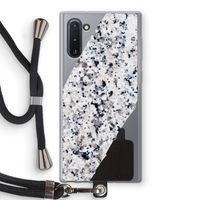 Gespikkelde marmer: Samsung Galaxy Note 10 Transparant Hoesje met koord
