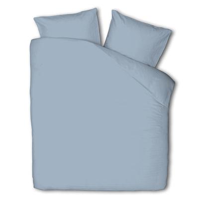 Dekbedovertrek Luna Uni Lichtblauw Effen 200x200 Cm Luna Bedding - Dekbed-Discounter.nl