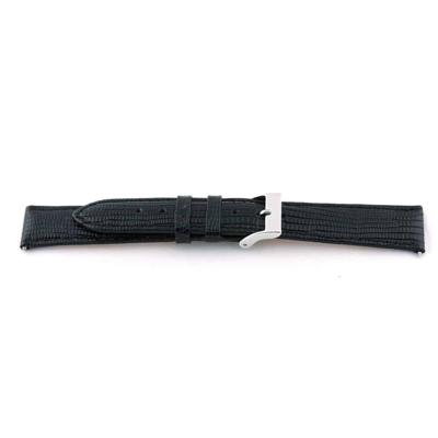 Horlogeband Universeel F160 Leder Zwart 18mm