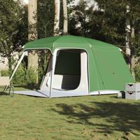 Kampeertent met verandakoepel 5-persoons waterdicht groen - thumbnail