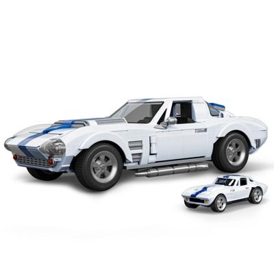 Mattel Brick Shop Hot Wheels Elite Series Building Set 1/16 Corvette Grand Sport