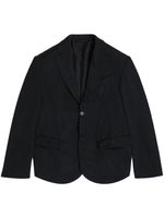 Balenciaga blazer oversize à simple boutonnage - Noir - thumbnail