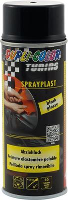 DUPLI-COLOR Strippable varnishes spra shiny black