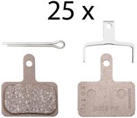 Shimano schijfremblok m05 resin doos a 25 set ebpb05srxbs
