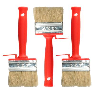 Blokkwast van 7 x 3 cm - 3x - schilderen - verfspullen - dikke kwasten - kunststof