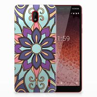 Nokia 1 Plus TPU Case Purple Flower - thumbnail