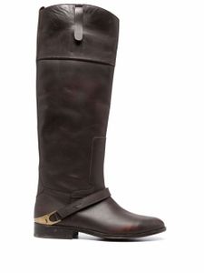 Golden Goose bottes en cuir - Marron