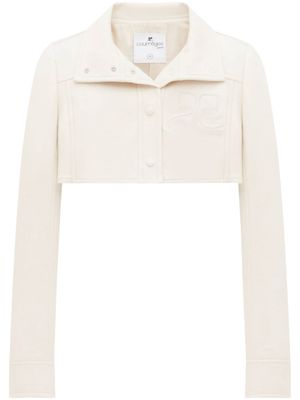 Courrèges veste à coupe crop - Blanc