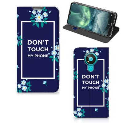 Nokia 3.4 Design Case Flowers Blue DTMP Nokia 3.4 Design Case Flowers Blue DTMP