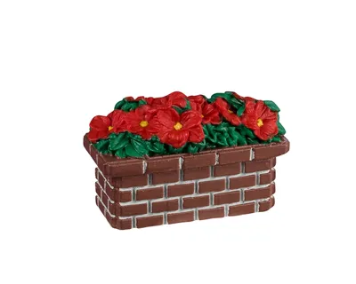 Poinsettia Planter Lemax General Collection 2024