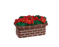 Poinsettia Planter Lemax General Collection 2024