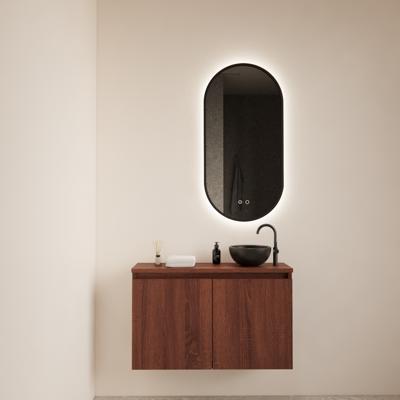 BWS Fonteinmeubel Meadow 80x50 cm Choco Eiken Incl. Topplaat - Fonteinmeubel Meadow 80x50 cm Choco Eiken Incl. Topplaat