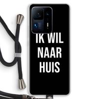 Ik wil naar huis - Zwart: Xiaomi Mi Mix 4 Transparant Hoesje met koord
