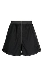 Gramicci contrast-stitching flared shorts - Noir