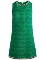 alice + olivia robe courte Clyde en tweed - Vert