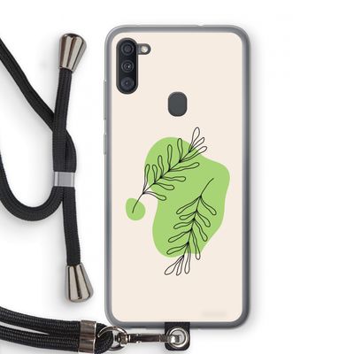 Beleaf in you: Samsung Galaxy A11 Transparant Hoesje met koord