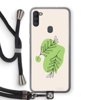Beleaf in you: Samsung Galaxy A11 Transparant Hoesje met koord