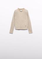 Abel & Lula winter sweater meisjes - beige - coltrui - gebreid