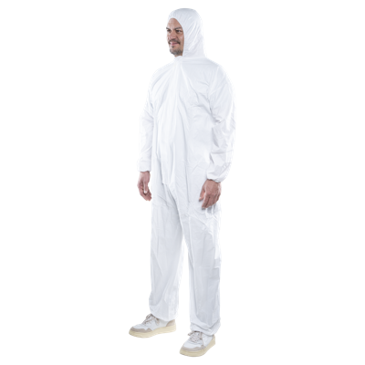 Wolfcraft Wegwerpoverall | Met capuchon | L | 1 stuk - 4971000