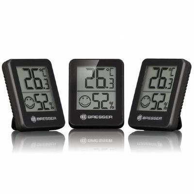 Bresser Temeo Hygro Indicator 3 unit Set Black