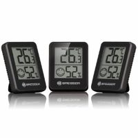 Bresser Temeo Hygro Indicator 3 unit Set Black
