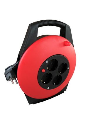Haspel 10 meter 4V 3 x 1,0 mm2 met randaarde dichte box