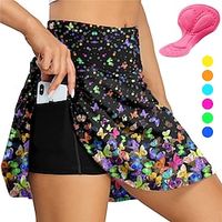 Dames Wielrenrok Fietsen Rokken Kleding Onderlichaam Race-pasvorm Bergracen Wegwielrennen Sport Grafisch Vlinder 3D-pad Fietsen Ademend Sneldrogend Geel Lichtgroen Spandex Kleding Wielrenkleding Lightinthebox