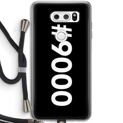 #9000: LG V30 Transparant Hoesje met koord