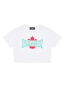 DSQUARED2 KIDS t-shirt en coton à logo imprimé - Blanc