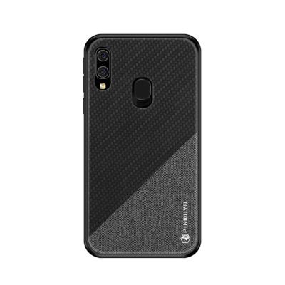 PINWUYO eert serie schokbestendige PC + TPU beschermhoes voor Galaxy A20/A30 (zwart)