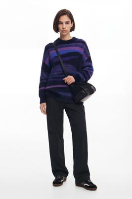 Breitrippenstrickpullover - RED - L