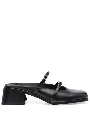 Justine Clenquet mules Andie 65 mm en cuir - Noir