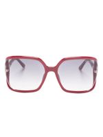 TOM FORD Eyewear lunettes de soleil à monture oversize - Rouge - thumbnail