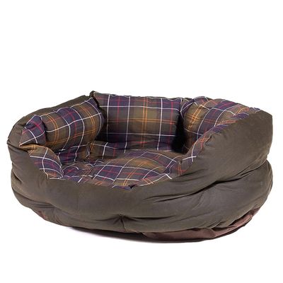Hondenmand Wax/Cotton Classic olive 24In