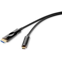 Renkforce RF-4532668 USB-C-displaykabel USB-C / HDMI Adapterkabel USB-C stekker, HDMI-A-stekker 10.00 m Zwart