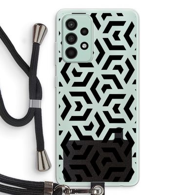 Crazy pattern: Samsung Galaxy A52s 5G Transparant Hoesje met koord
