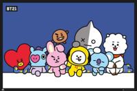 Poster BT21 - Group Blue 91,5x61cm