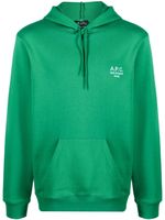 A.P.C. hoodie Marvin à logo imprimé - Vert