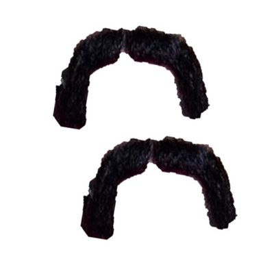 2x stuks zwarte Mexicaanse verkleed nepsnor