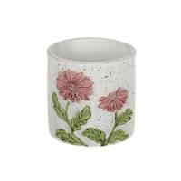 HBX Natural Living Bloempot gerbera rood ø10,5xh10,3cm