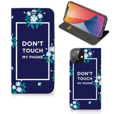 iPhone 12 | iPhone 12 Pro Design Case Flowers Blue DTMP iPhone 12 | iPhone 12 Pro Design Case Flowers Blue DTMP