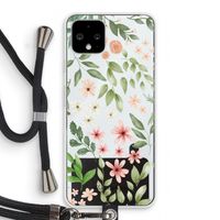 Botanical sweet flower heaven: Pixel 4 Transparant Hoesje met koord