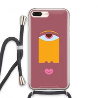 Mono V: iPhone 8 Plus Transparant Hoesje met koord